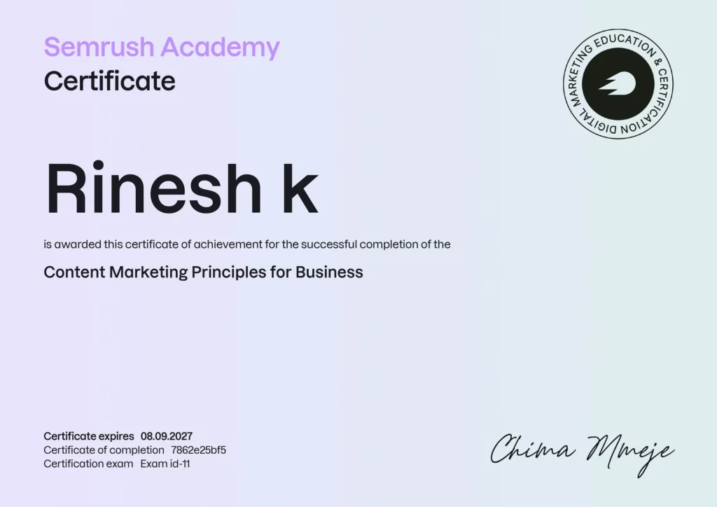 certificate-from-semrush-academy-for-content-marketing-